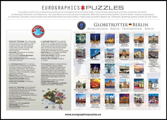 EUROGRAPHICS Puzzle Světoběžník Berlin 1000 pièces
