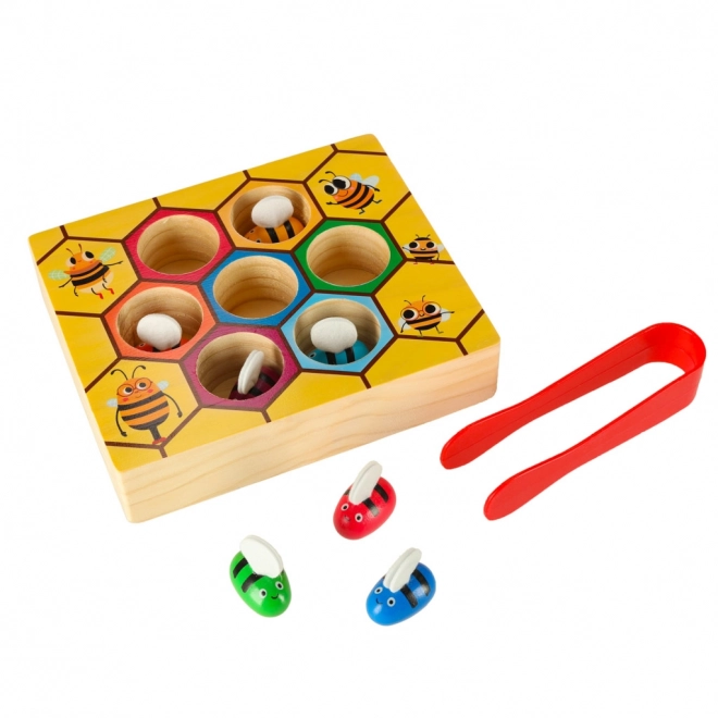 Jeu éducatif Montessori d'apprentissage des couleurs - abeilles
