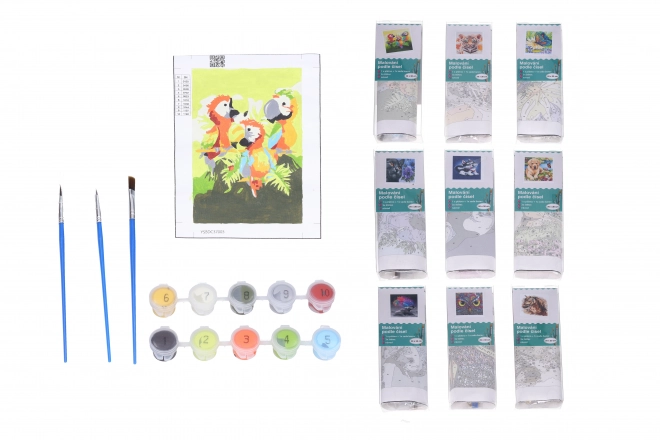 Ensemble créatif pour peinture par numéros 20x30 cm