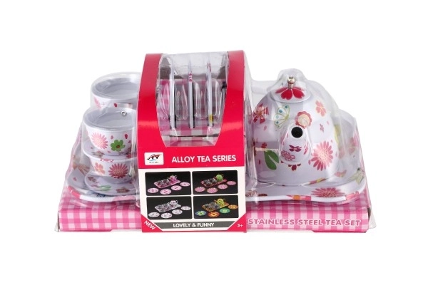 Ensemble de vaisselle en fer-blanc pour thé 14 pcs