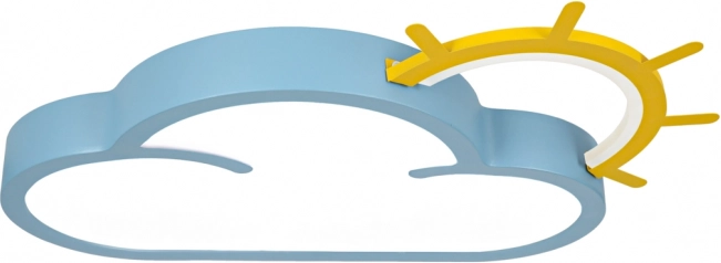 Lampe de plafond LED Chmurka pour enfants avec télécommande bleu