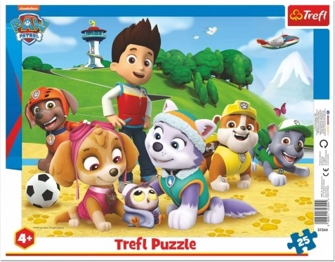 Puzzle encadré 25 pièces PAW PATROL Sur la piste
