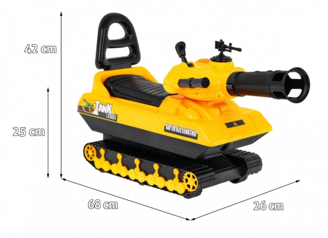 Tank de conduite pour enfants 3 en 1 avec tourelle pivotante et klaxon