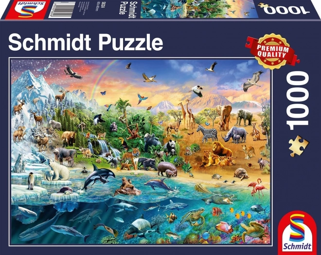Puzzle Royaume des animaux 1000 pièces