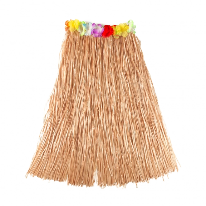 Jupe Hawaï adulte 72 cm naturel