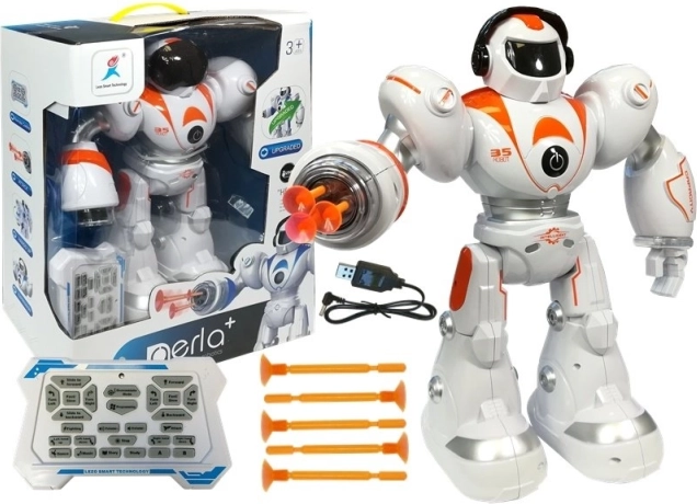 Robot télécommandé amusant avec projectiles