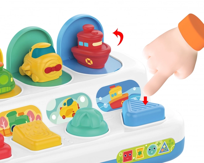 Woopie jouet éducatif pour enfants avec véhicules à ressort Pop-Up