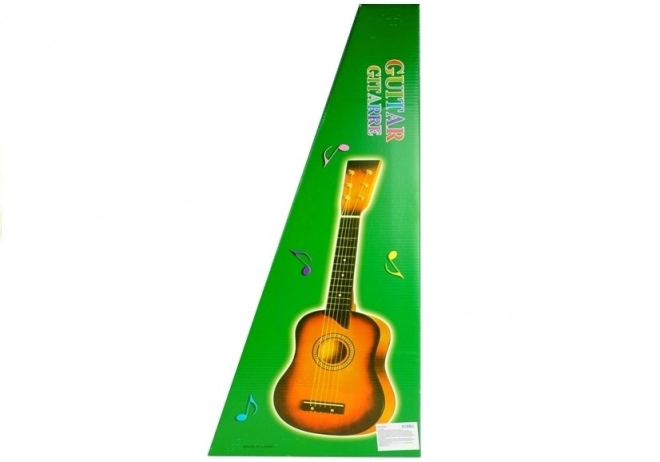 Guitare classique en bois avec médiator noire 60 cm