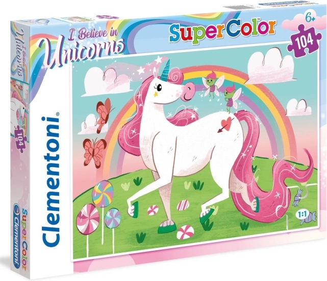 Puzzle 104 pièces licorne