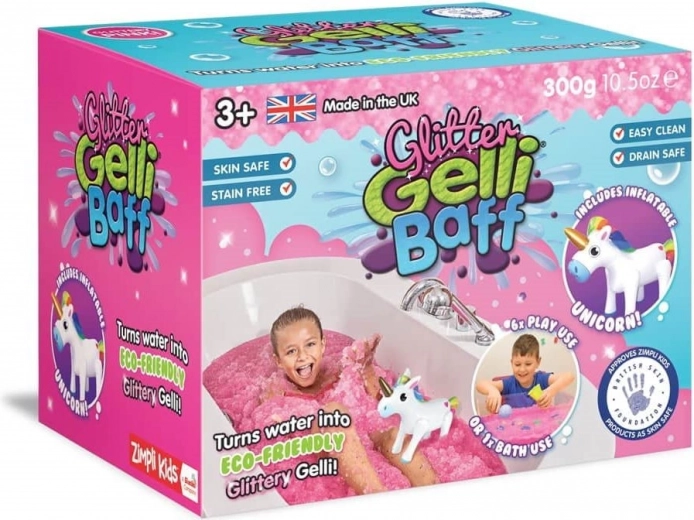 Transforme l’eau en gelée pailletée