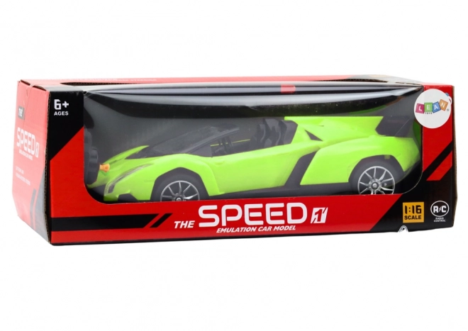 Voiture de Sport Verte Télécommandée 1:18