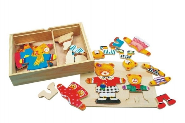 Puzzle - garde-robe d'ours