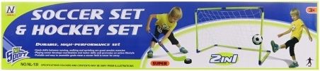 But de football et de hockey 2-en-1 pour enfants