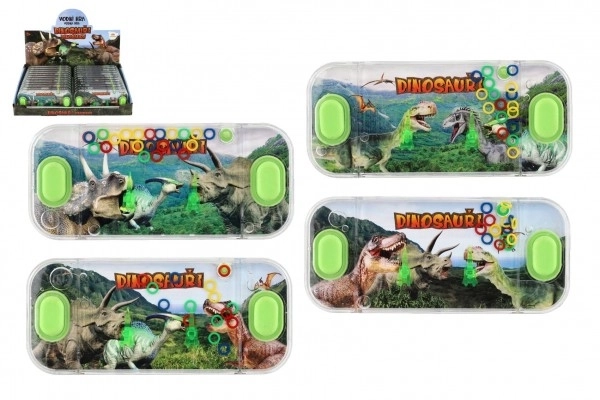 Jeu d'eau casse-tête 15,5x7cm plastique dinosaure 4 types 24 pcs dans une boîte