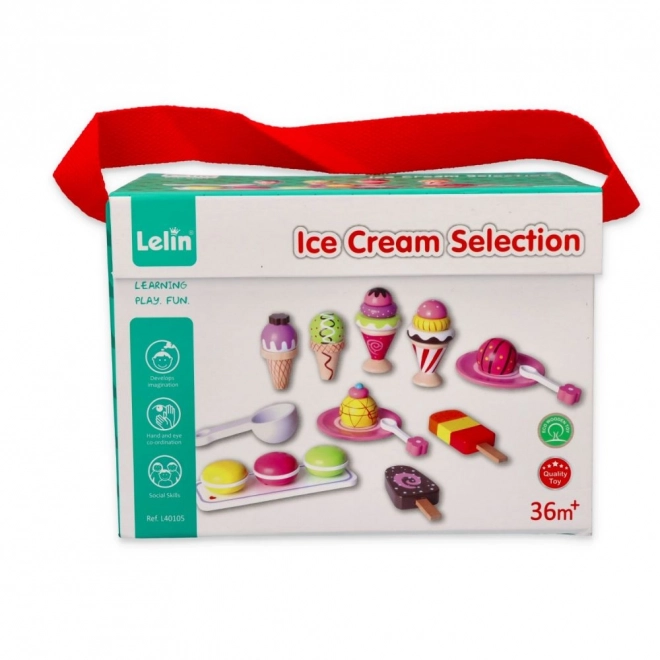 Ensemble de glaces en bois - 25 glaces