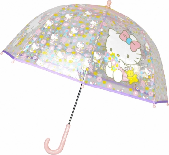 Parapluie transparent Hello Kitty