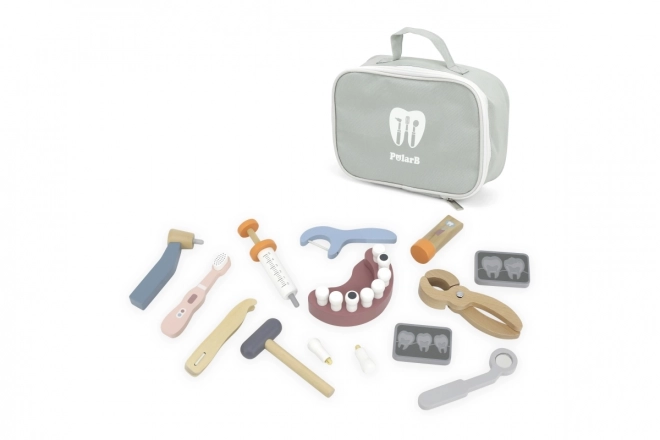 Ensemble de dentiste en bois