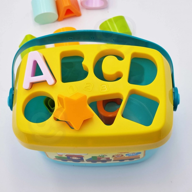 Woopie tri d'enfants et valisette avec apprentissage de l'alphabet et des formes