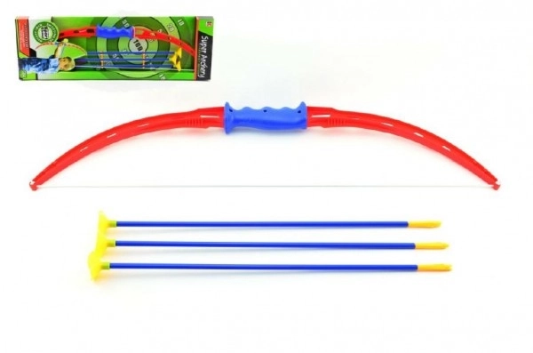 Arc et flèches 3pcs plastique 71cm dans une boîte
