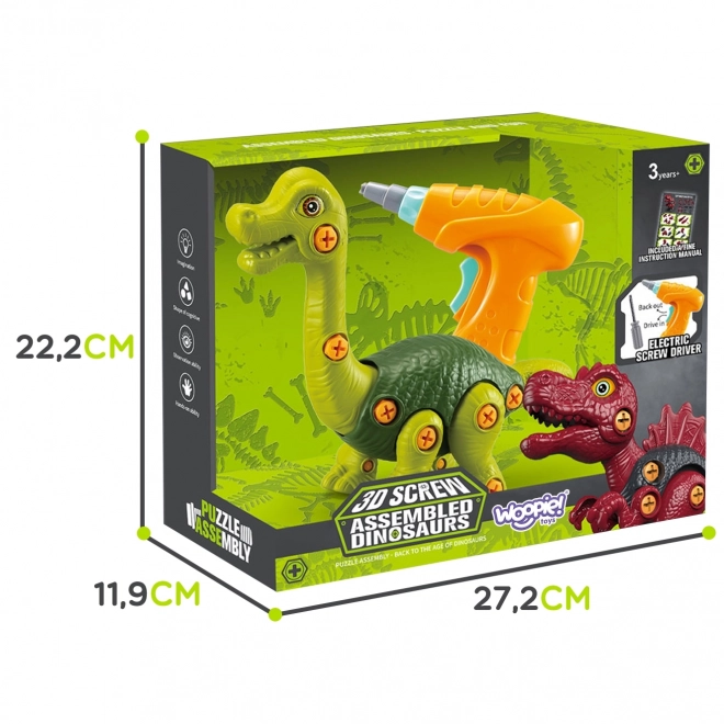 Dinosaures à Assembler WOOPIE avec une Perceuse