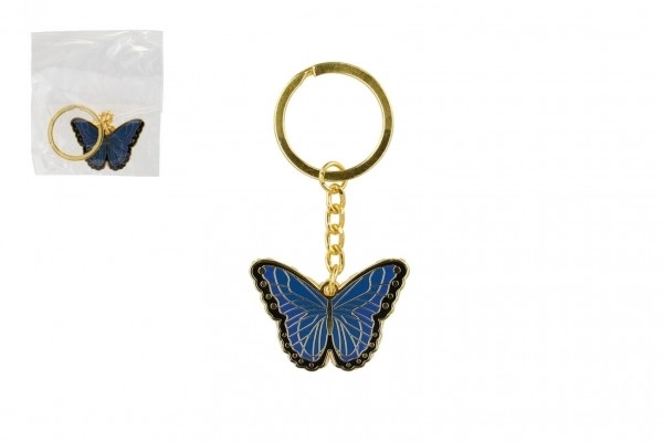 Porte-clés en métal Papillon