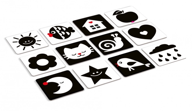 KukiKuk 80002 Cartes à contraste Véeéliké pour bébés
