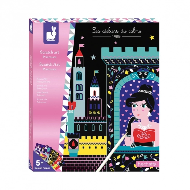 JANOD Images à gratter Princesses Maxi