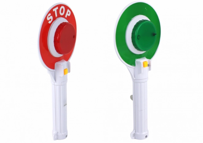 Lollipop de police pour enfants Lumières STOP recto-verso