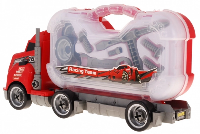 Camion 2en1 avec valise à outils pour enfants 3+