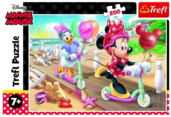 Puzzle 200 pièces Minnie à la plage Disney Minnie