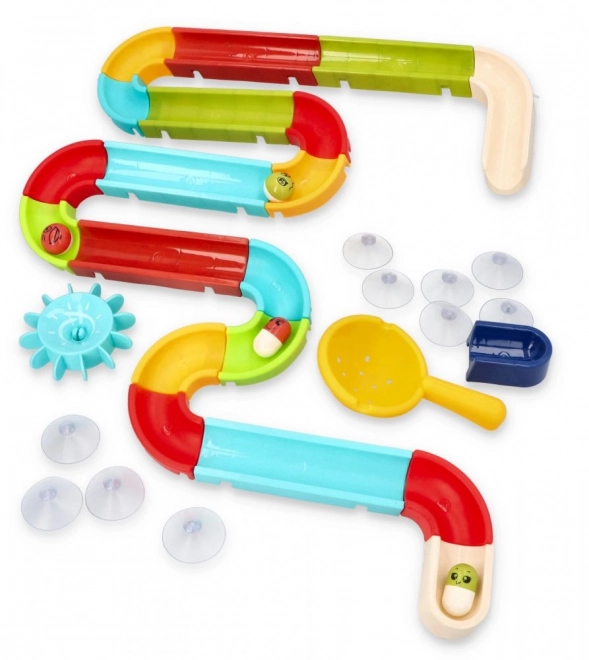 Circuit de billes pour la baignoire