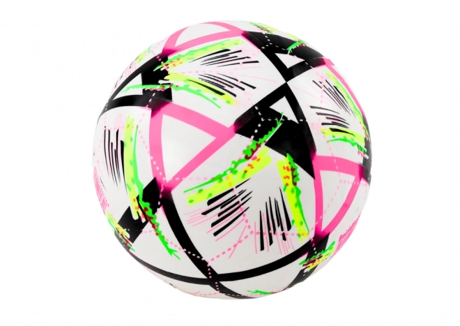 Balle en caoutchouc avec motif lumineux blanc 24 cm