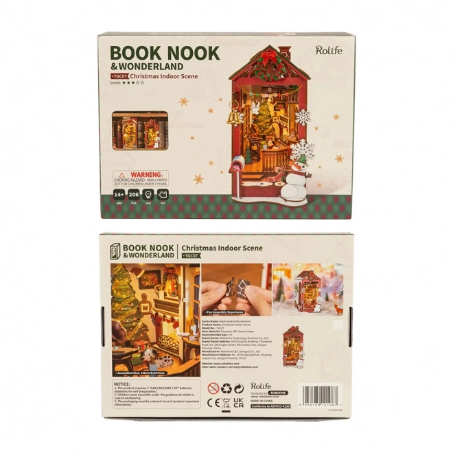 Arrêt-livres de Noël 3D en kit
