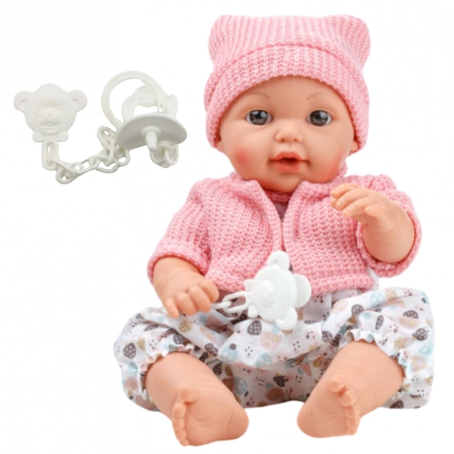 Poupée Bébé avec Bonnet et Sons