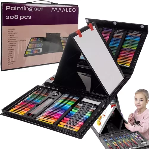 Ensemble de peinture dans une mallette - 208 pièces Maaleo 21645