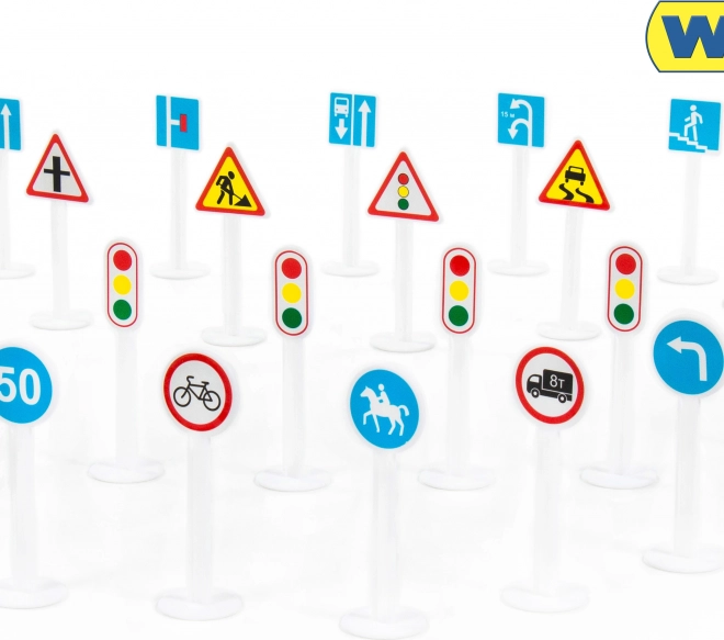 Set de panneaux de signalisation, 20 pièces