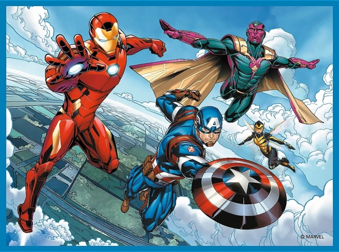 TREFL Ensemble 3-en-1 Avengers: Les Héros en action (2x puzzle + jeu de mémoire)