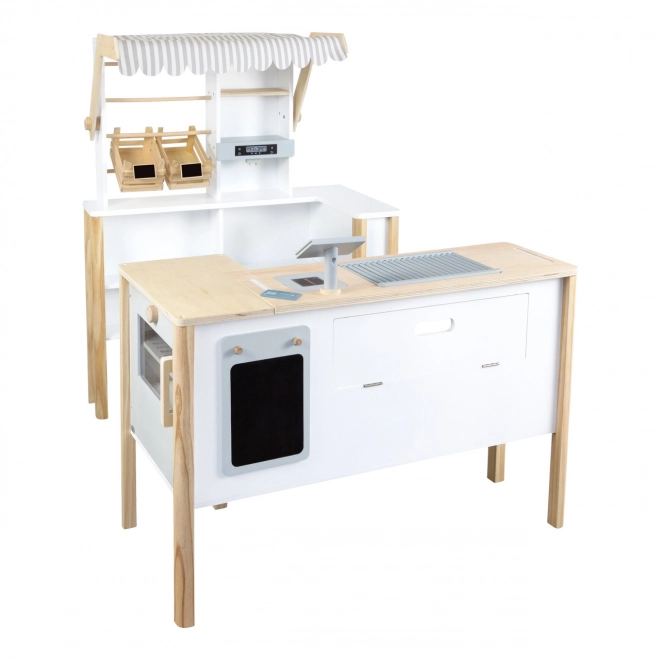 Petit Stand Multifonctionnel en Bois Fresh