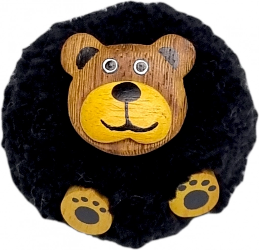 Magnet en bois avec pompon ours 2Kids Toys