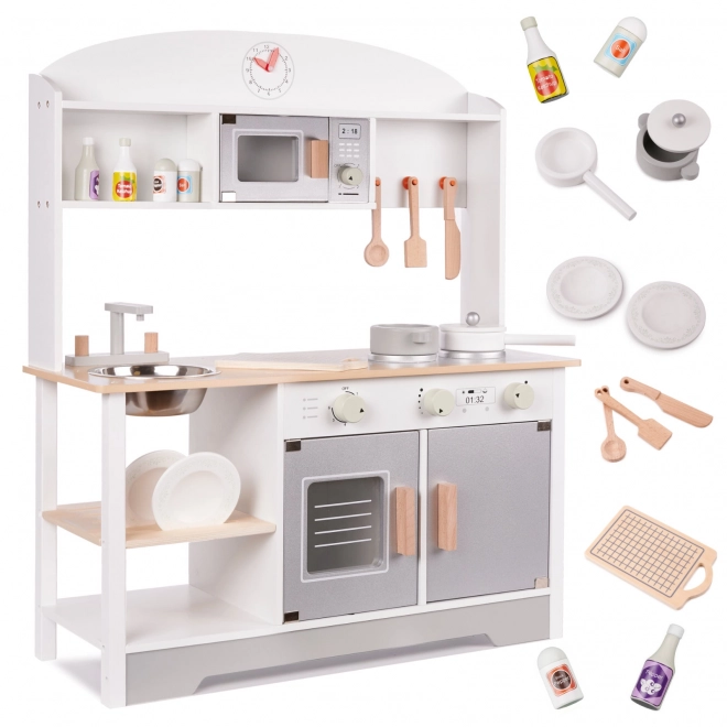 Cuisine en bois pour enfants avec accessoires