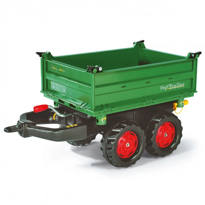 Remorque à crochet verte Mega Trailer exceptionnelle Rolly Toys pour tracteur