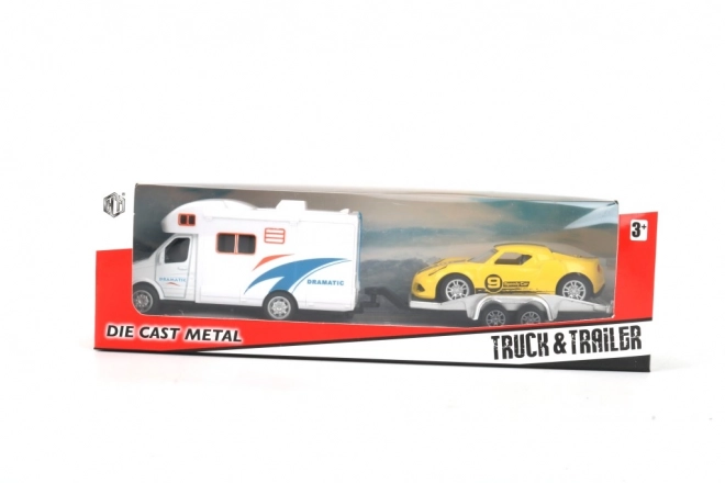 Petite voiture de course à inertie
