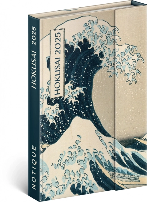 NOTIQUE Agenda magnétique Katsushika Hokusai 2025, 11 x 16 cm