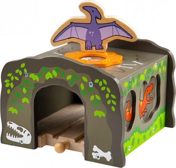 Bigjigs Rail tunnel de dinosaures T. rex pour circuits de train en bois