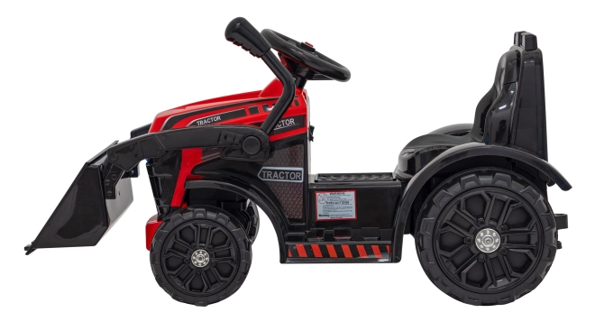 Tracteur électrique pour enfants avec lame – Rouge
