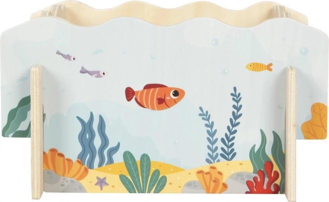 Petite jambe jeu de pêche de poissons