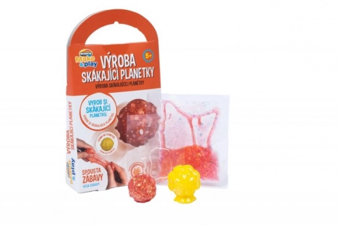Fabrication de balle rebondissante orange