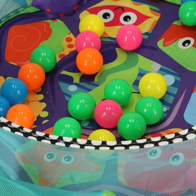 Tapis de jeu éducatif tortue avec barrière et balles