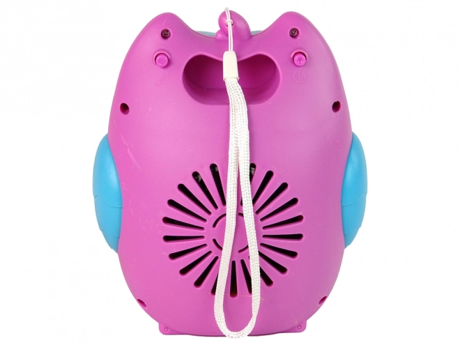 Machine à bulles son Hibou Rose