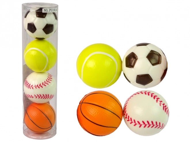 Ensemble de balles douces 4 pcs Sport Golf Tennis Football